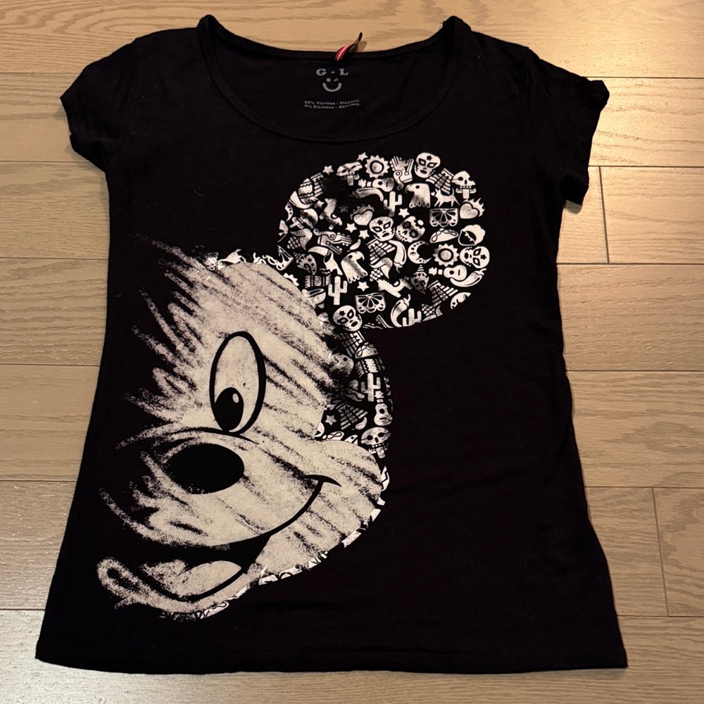 Large Limited Edition Ay Guay Mickey Mouse / Mexicana short sleeve tee